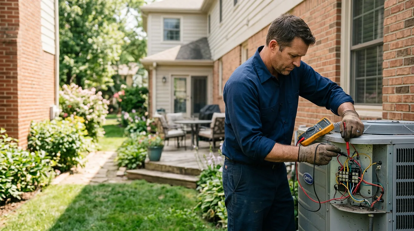 HVAC technician working near Troy, NY